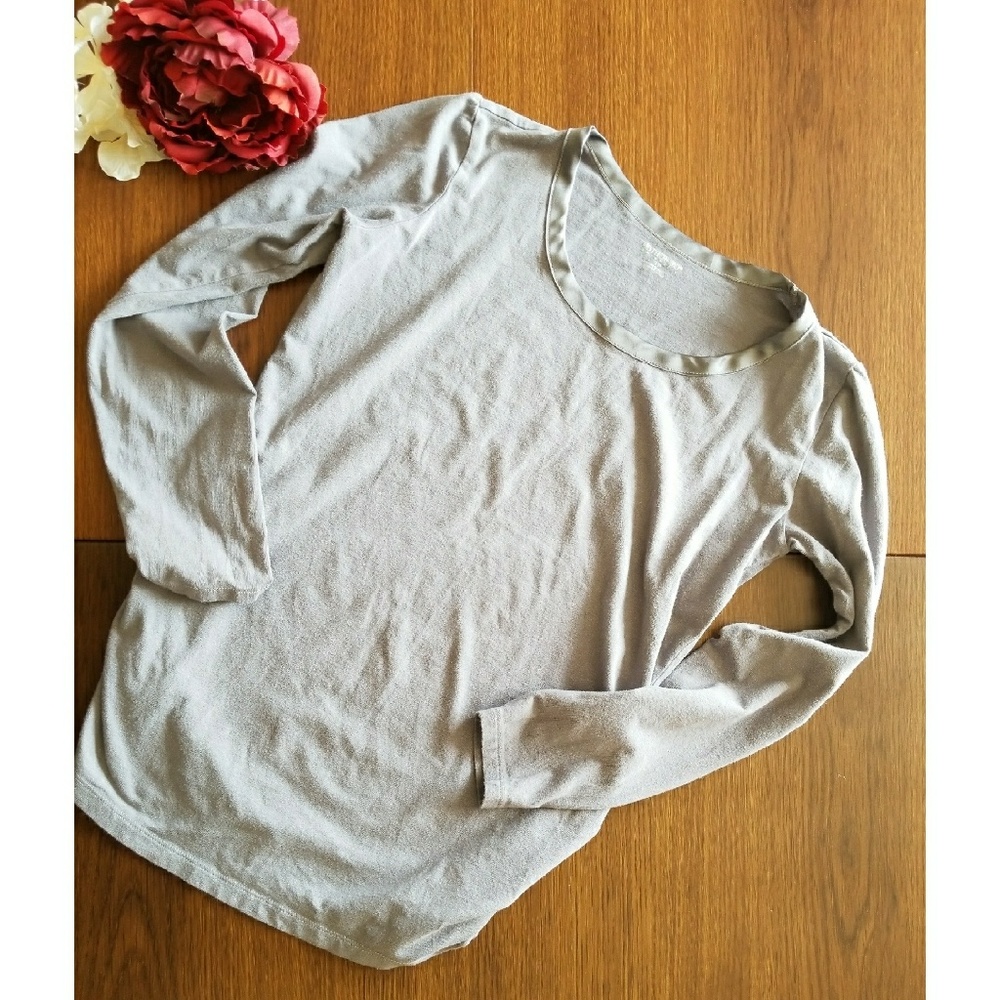 Grey Maternity Long Sleeve shirt | motherhood